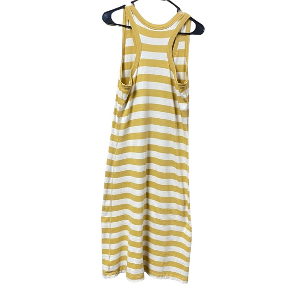 Michael Stars Yellow White Striped Midi Length Dress Size XS - Picture 7 of 10